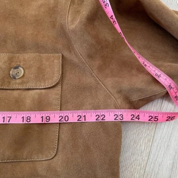 Cognac Suede Barn Jacket / Coat - Picture 10 of 16
